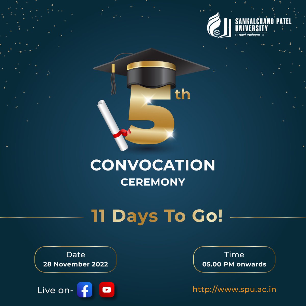 spuvsn's tweet photo. #spuconvocation2k22 #SPUVisnagar #university #ForABetterTomorrow #spuevents https://t.co/xvWFjTyYzo