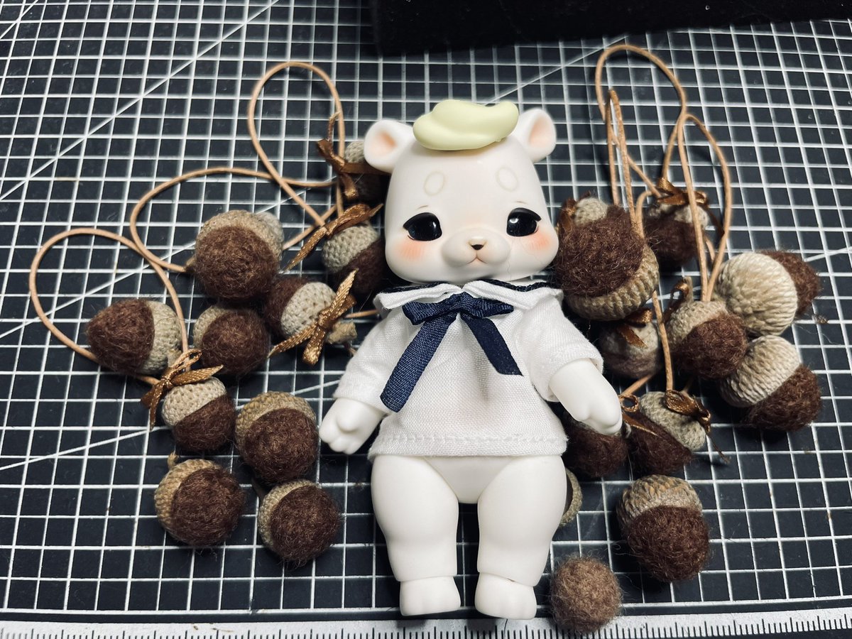 bori9010's tweet photo. 다르다글
데굴데굴~
열시히 만들고있어요
귀여운 #도토리양모가방
#cocoriang
#ob11
#miniature
#dollprops
#dollbag
#선주무가능
#12월돌프리 https://t.co/YKKdnSzXOs