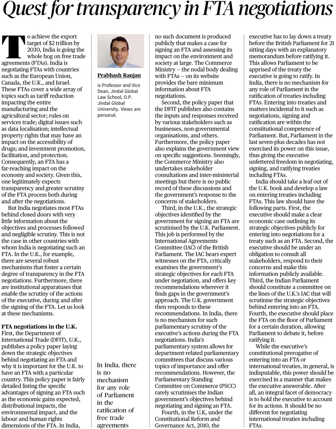 Prabhash Ranjan On Twitter I Argue For Greater Transparency And 