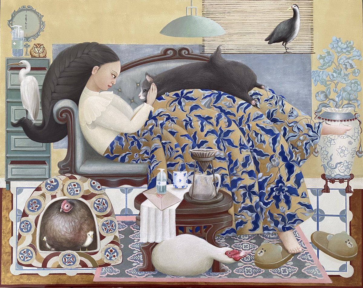 iswayski's tweet image. Thai artist @nuiwonderland creates paintings that look like traditional Isan murals reimagined for a modern children&apos;s book. The scenes and characters are based on her own life but dabbed with a healthy dose of fantasy. #thaiArt #thaiNFT #artistsOfSEA
blaqlyte.com/2022/11/17/nui…