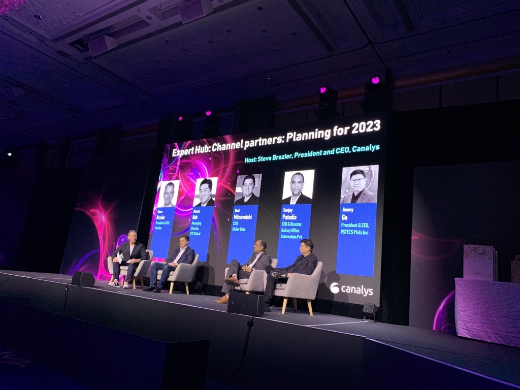 CanalysForums's tweet photo. The final-day vibe and energy on #CanalysForums2022 APAC is just amazing.๐๐ Join now via the app - https://t.co/LCeYdwLHNr
Up next: Closing presentation, insights, and 'Channel Partner of the Year awards. Don't miss it. https://t.co/Sdeu2A5RjA