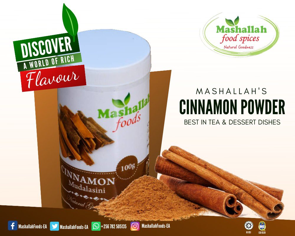 MashallaSpice's tweet photo. Cinnamon powder (mudalasini) available in supermarkets &amp; all @yokuku_ug shops near you https://t.co/mB8oWCiWvs