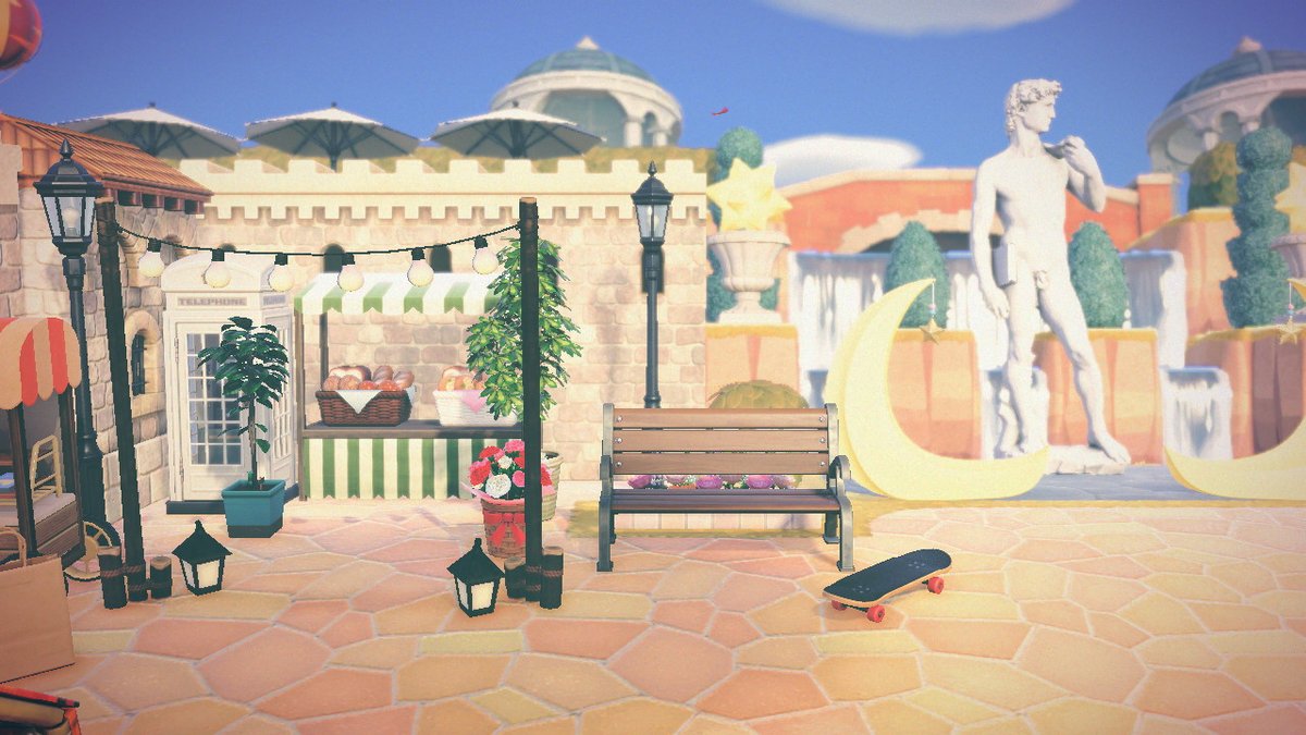 clarissa_calla's tweet photo. castle plaza! #AnimalCrossing #ACNH #NintendoSwitch #あつ森 #ACNHHHP #myisland https://t.co/1u0ANHyTtM