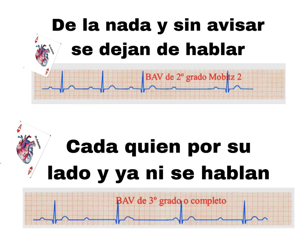 DAsdehis's tweet photo. Si tú eres la onda P y tu pareja el QRS en qué fase de la relación estás según los bloqueos AV…😂🫀⚡️ https://t.co/kxDbpqdEW7