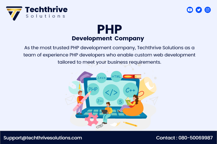 uxturm's tweet image. Being the most trusted PHP development company, #TechthriveSolutions has a team of best PHP developers who enable custom web development tailored to meet your business requirement.
Reach us at: +91-8050069987
and visit our website: techthrivesolutions.com
#PHPdevelopmentcompany