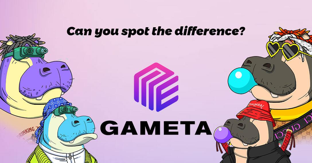 Did you notice the difference?🤔🤔 

🚨Like, RT and tag 3 friends, we will choose a lucky winner🚨

The winner will win a WL in <a href="/GametaHippo/">Hippo Club NFT</a> 🎉🎉