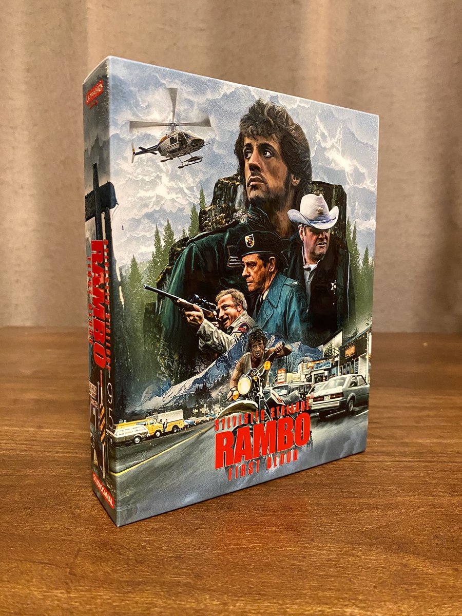 CraigKoban's tweet photo. They drew 4K first blood…not me. 

Got this •extremely awesome• piece of physical media from @StudiocanalUK via @zavvi.  Limited to just 2000. 😮

(1/2) 

#FirstBlood #Rambo #RamboFirstBlood #SylvesterStallone #Stallone #StudioCanal #4UltraHD #PhysicalMedia https://t.co/RJH2nPH4H0