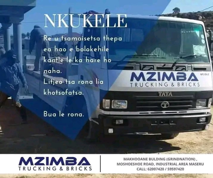 BusinessWorldLS's tweet image. Mzimba Trucking and Bricks, your reliable supplier for bricks. Contact us today for best services and product.