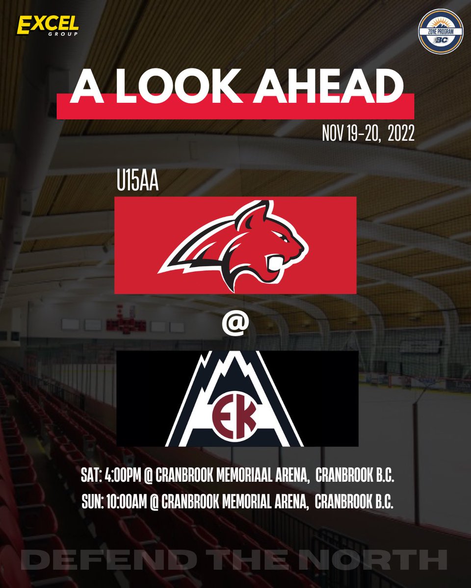AaBobcats's tweet photo. We are on the road this weekend! 🏒

#defendfhenorth https://t.co/z0v0W2tsQe