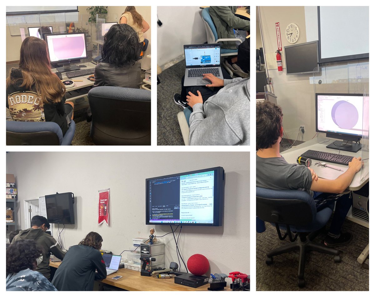 team2404_tnt's tweet image. We had a great meeting tonight.

Students broke into three groups python coding (in the direction of computer vision), learning how to cad up parts, and programming electronics using tinker cad.

Great job team!!

Thank you to our dedicated mentors from Caltech and NASA JPL.