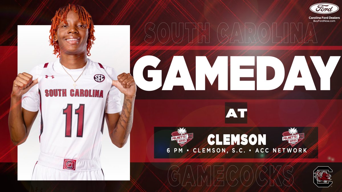 GamecockWBB's tweet photo. Finally... 𝐈𝐭'𝐬 𝐆𝐀𝐌𝐄 𝐃𝐀𝐘!!!

at Clemson
📍 Clemson, S.C.
⏰ 6 p.m. ET
📺 @accnetwork https://t.co/5k5Tp4NgRR
📻 1320 AM https://t.co/vtW5YQaSYk
📈 https://t.co/66h3TxcrTx
📝 https://t.co/7HWEPEKU6f https://t.co/IVmqhfAAoG