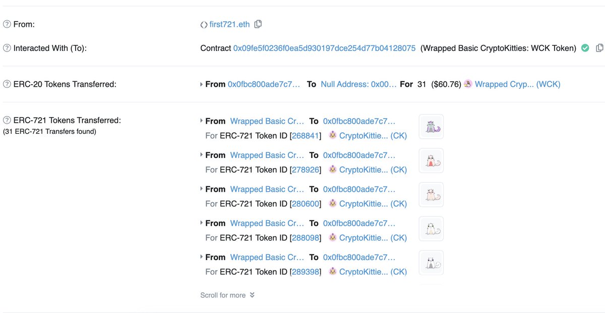 FIRST721CLUB's tweet photo. Just used WCK to redeem 50 2017 kittens, which will be used for future event gifts.
There are still a small number of 2017 kittens available to redeem
@CryptoKitties #2017NFT #OG #CryptoKitties #NFTs
https://t.co/DW1dUTm5ET https://t.co/40CEJsojxd