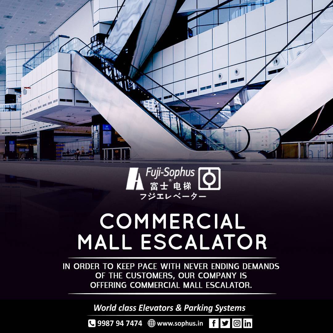 Sophus is offering commercial mall escalator. Visit our website: sophus.in
#Escalators #Elevators #Lift #Luxury #GlassElevator #CapsuleElevator #HomeElevatore #CommercialMallEscalator