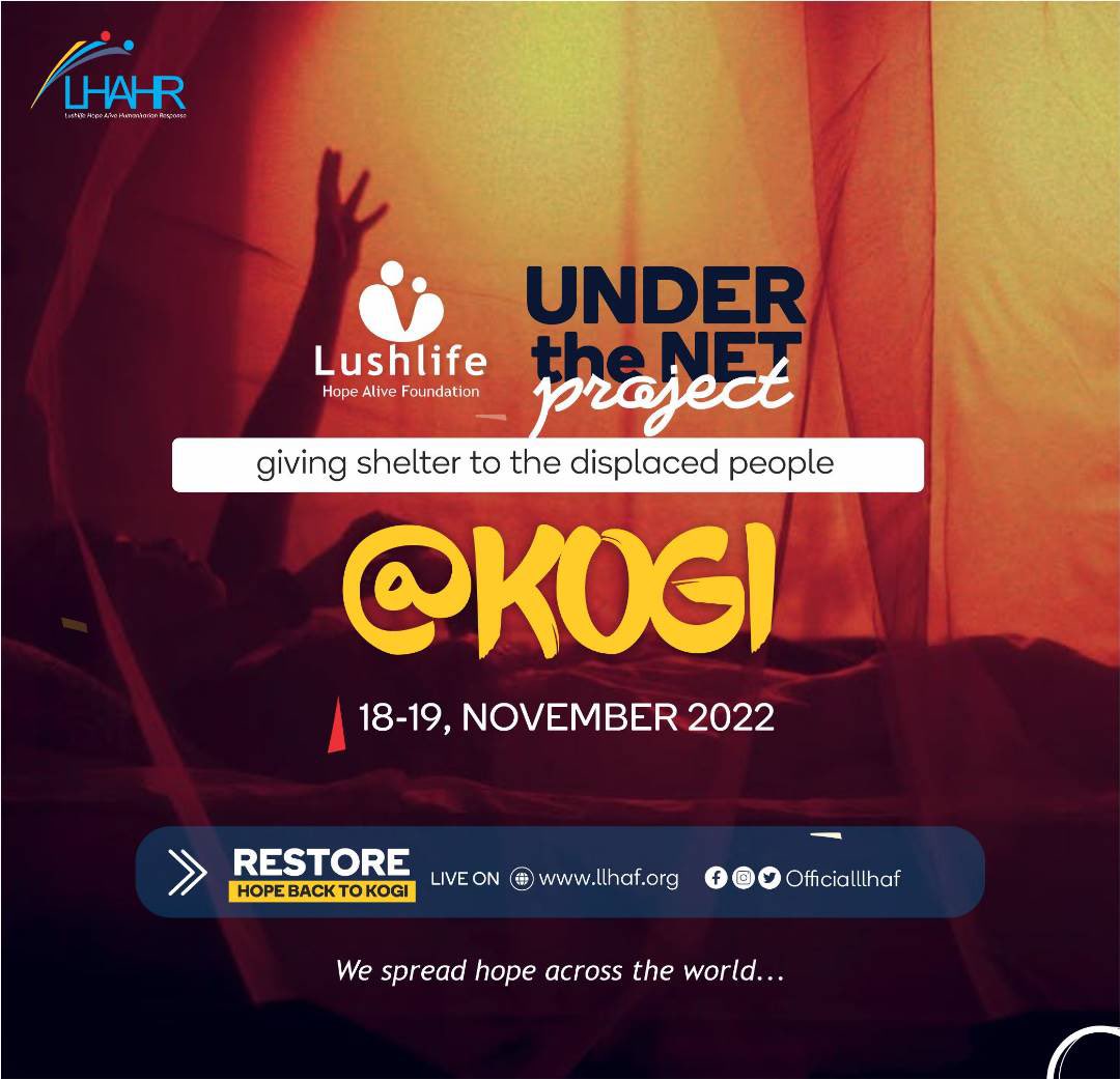 Join us on our Kogi Project via Instagram live <a href="/officialLLHAF/">LUSHLIFE HOPE ALIVE FOUNDATION</a> as we visit the displaced people of Kogi state, giving full update of the current situation of state.
Let's lend a helping hand,
Let spread Hope across the world.
#kogiflood #lokoja #foundation #flood #kogistate