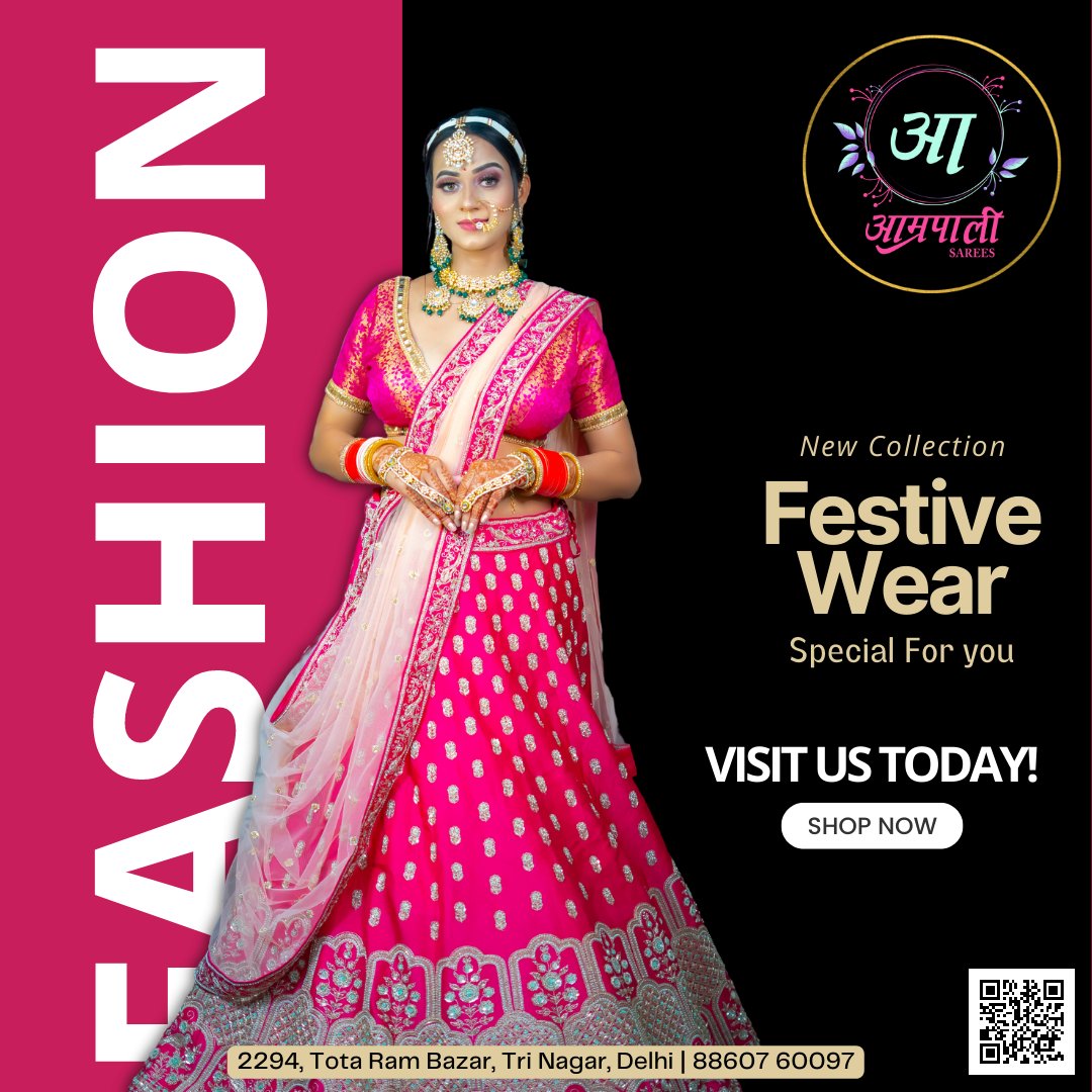 IndiaSareeStore's tweet photo. Latest Trends and Designs are Specialty which is tried hard by our competitors but still could not. You as fashion lover will get New Arrivals at Amrapali Sarees - An Exclusive Women's Clothing Store.

﹡ Google Map: https://t.co/QHnaeNQIor

#AmrapaliSarees #trinagar #delhi35 https://t.co/O896FdtQwe