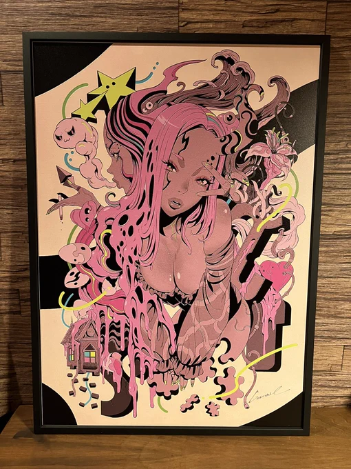 12月末東京 特別優待様限定個展2月 神戸 特別優待様限定個展詳細は後日お知らせいたします!#gasho 様の鉄板印刷の作品も販売予定です!とても重厚感のある鉄板印刷の作品も特別販売いたします!「be bewitched」 