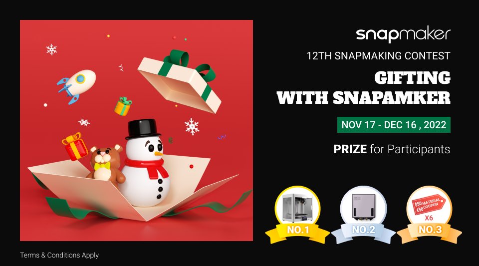 tang_xitong's tweet image. #snapmaking and #giftingwithsnapmaker @snapmaker