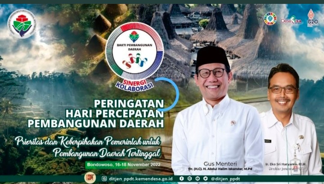 Pemerataan Pembangunan disegala Bidang Menentukan Terwujudnya Cita-Cita Bangsa Indonesia 
#HariPercepatanPembangunanDaerah
<a href="/jokowi/">Joko Widodo</a> 
<a href="/halimiskandarnu/">ABDUL HALIM ISKANDAR</a>
@Kemendespdtt
<a href="/malik_haramain/">malikharamain</a>
<a href="/imansyukri/">Iman Sukri</a>
<a href="/taufikmadjid71/">IG : taufik.madjid</a>
@yusradaridesa 
<a href="/azzameldzikrie/">#SantriIndonesia</a> 
<a href="/tppkemendes/">TPP KEMENDES</a>
<a href="/ditjen_ppdt/">Ditjen PPDT</a>