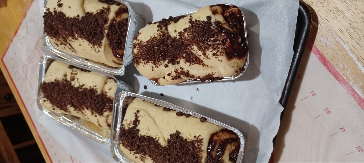 GrownCreations's tweet photo. Banana &amp; Chocolate Babka 
🤤👩‍🍳 
Almost done ✔️ 
I recently won 2nd Place with this bread ❤️‍🔥 https://t.co/BjMCL2vDLQ