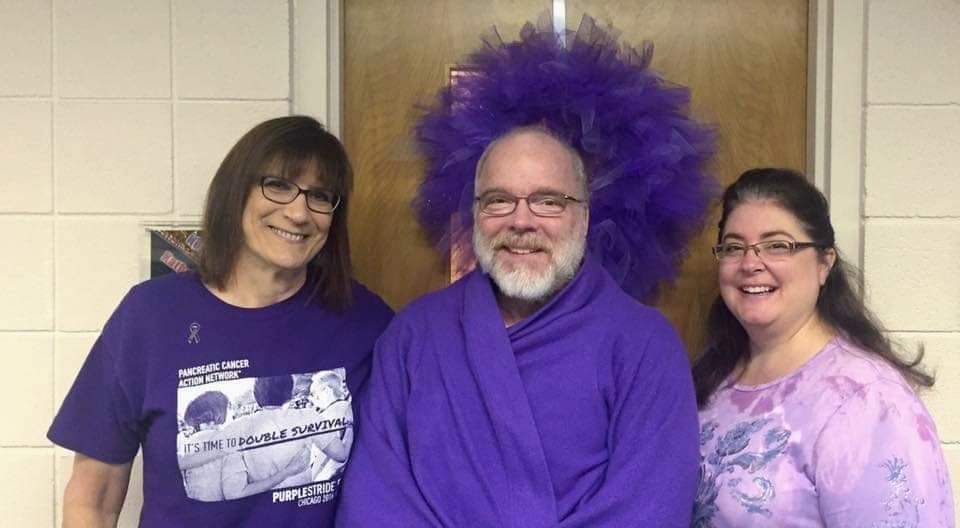 Nora66BC's tweet photo. And more @d202schools @PanCANChicago #WorldPancreaticCancerDay
💜  yes @PanCAN that is our #PurpleStride National Anthem singer, Curtis C. 
@PositivePlfd @PlainfieldPatch @dailyherald https://t.co/vShtQXSeNP