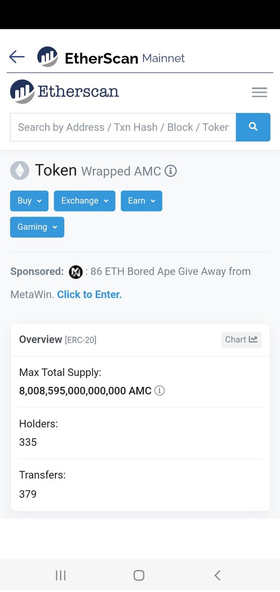TheBadBack's tweet photo. #AMC #Apes being mislead about #FTXUS using #AMC tokenized shares please do some research. That Wrapped #AMCcoin was NOT a tokenized stock. It's an ECR20 coin &amp; in NO way had anything 2 do with #AMCSTOCK or the stock market. Wake up &amp; dnt become #bagholders 4 these influencers https://t.co/R2uTr9OZ5A
