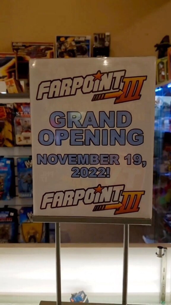 FarpointToys's tweet photo. T-minus three days until the GRAND OPENING of Farpoint III 🥳
#farpoint #farpointtoys #fromretrotorightnow #comics #retrocomics #toystoystoys #toys #toytok #smallbusiness #smallbusinesscheck #trending #nostalgineers #toystoystoys #toys #remix #storetour #thirdlocation #grand… https://t.co/5iqrP46R2N