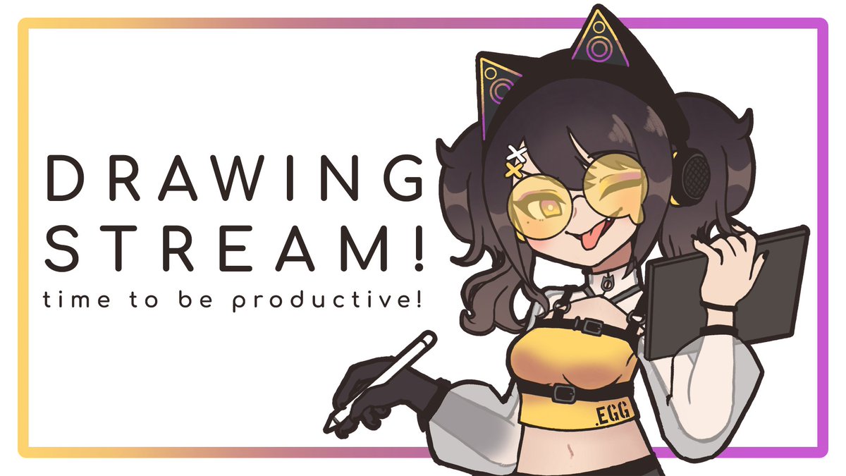 It's time for live drawing session!
Let's get some (non-private) work done today! 💪

1:30 PM GMT+7 (1 hr from now), on YouTube as usual! 