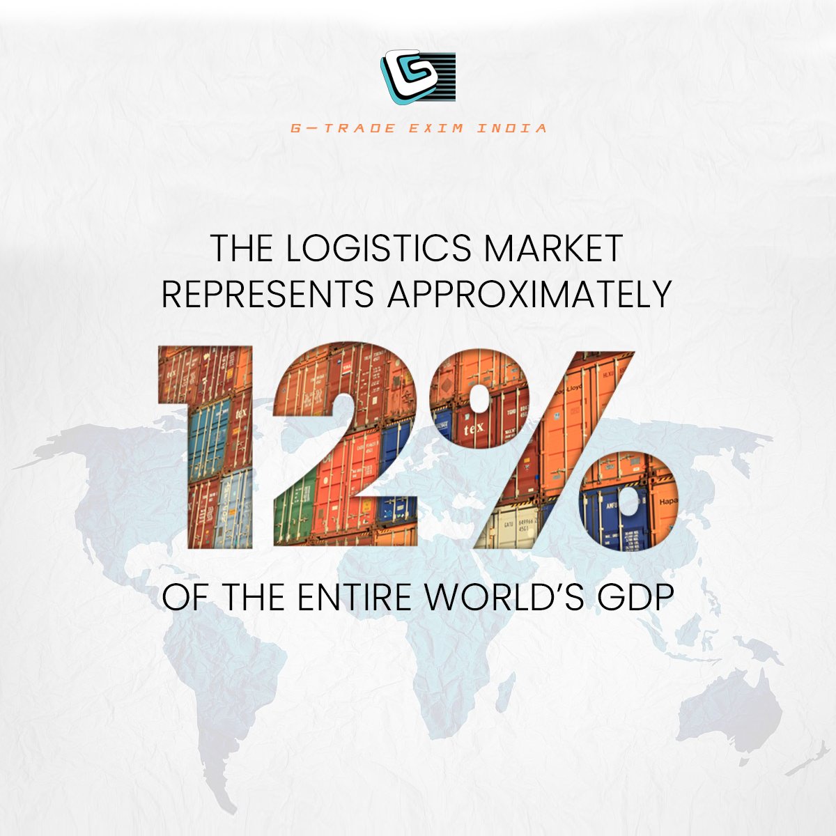 GTradeEximIndia's tweet photo. The #logistics sector is booming like anything. The arrival of new technological methods has aided businesses in working proficiently, thereby propelling the growth of the logistics market.

#fact #factoftheday #logisticscompany #import #export #importexport #GTradeEximIndia https://t.co/HcfzfuafwG