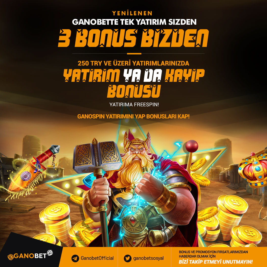 1 YATIRIM SİZDEN 3 BONUS BİZDEN !

250TRY ve üzeri her yatırımınıza özel 3 bonus ile kazanmak çok kolay!

Tek Yatırıma
Yatırım Bonusu Ya da Kayıp Bonusu
Yatırıma Ek Freespin
☸️ GANOSPİN KODU 5.000TRY Nakit Ödüllü

Ganobet FARKI HİSSET!