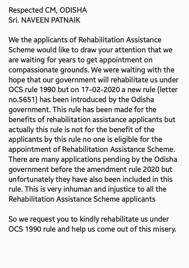 amiyada92201774's tweet photo. @CMO_Odisha @GovernorOdisha @SecyChief @pranabpdas @Vkpandianfancl1 @rashtrapatibhvn @PMOIndia @MoSarkar5T @gapg_dept @IPR_Odisha @otvkhabar @odishabhaskar @SoumyaSambad @NandighoshaTV @kanak_news 
##justiceforRAapplicants
#wewant1990RAruleback
#abolish2020RArule https://t.co/3EbLTyeHHo