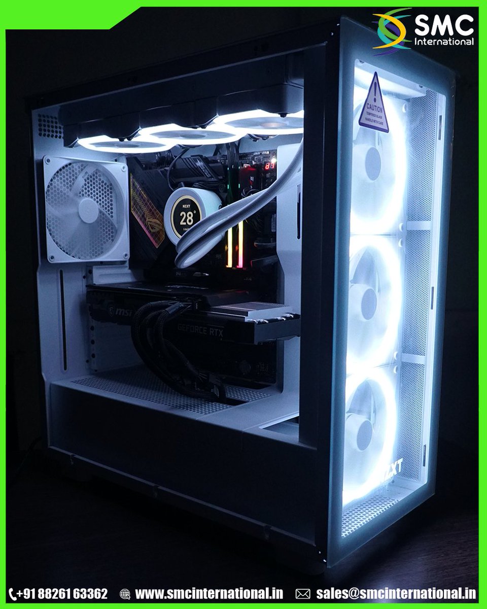 SMCIntOfficial's tweet image. A super cool PC build is Here.

Intel Core i7 12700K paired with MSI GeForce RTX 3070 Ti
32GB DDR5 Ram, NZXT Z73 White and NZXT H7 Elite case 
For our Elite Customer.

Want to get yours? Call us today at +91 88261 63362 or visit our website at zcu.io/SwII today!