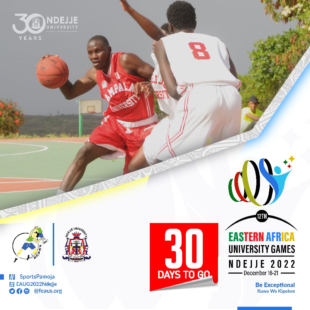 It's down to 30days only.💪🏾💪🏾💪🏾💪🏾 Deadline for submitting students' details (individual entries) is 30th November. Don't be locked out. <a href="/makereresports/">Makerere Games Union</a> <a href="/MasenoUniSports/">Maseno UniSports</a> <a href="/NdejjeUnive/">Ndejje University</a> <a href="/ucu_sports/">UCU Sports</a> <a href="/KyuGamesUnion/">Kyambogo Games Union</a> <a href="/GuluVarsity/">Gulu University</a> <a href="/kisiuniofficial/">Kisii University</a> <a href="/kabuniversity/">Kabale University</a> <a href="/iuiuac/">Islamic University In Uganda</a>