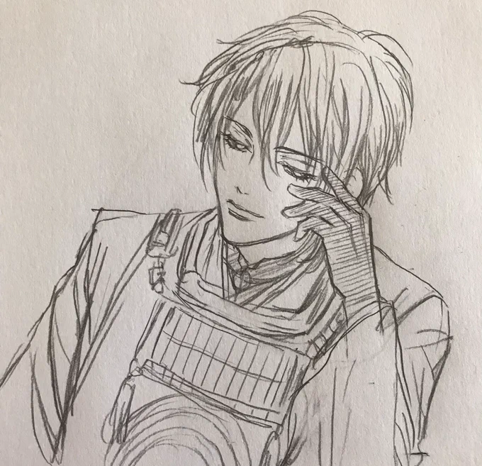 同居人、退院おめでとうね
大変だけど頑張ってね
私もリハビリでおじいちゃん描いてみたよ 