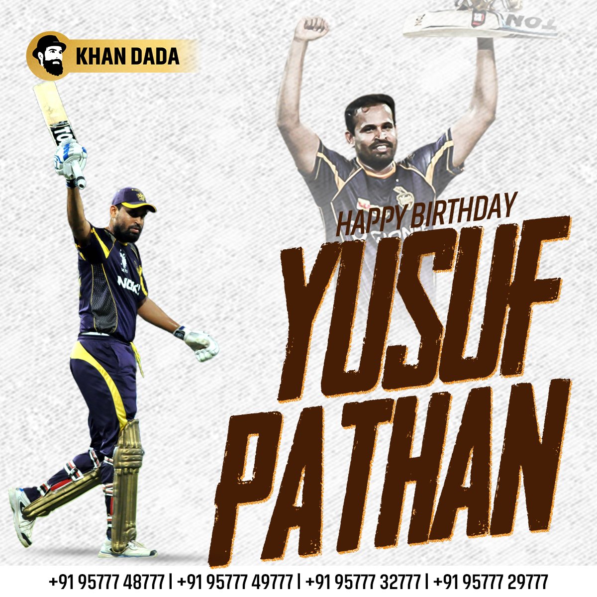 Happy birthday  the legendary Yusuf Pathan.       