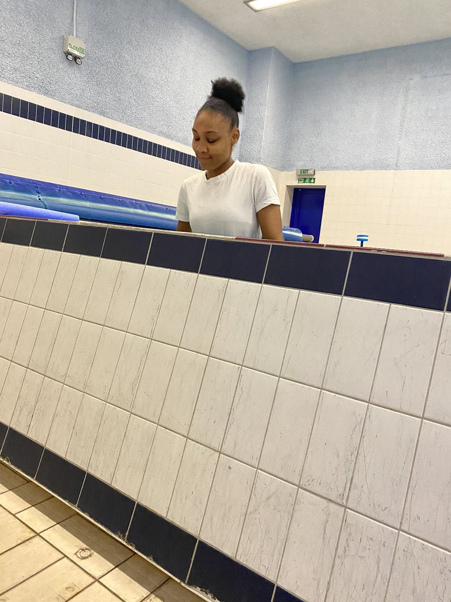 Always fights her battles with a smile jus like her momma hydrotherapy went well 💜💙