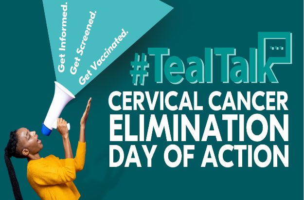 Ministry of Health (@moh_kenya) on Twitter photo 17 November marks 2 years since the world committed to eliminate a cancer. Recommit by taking action in your community on #Cervical Cancer Elimination Day of Action! <a href="/WHO/">World Health Organization (WHO)</a> #TealTalk #Get Informed #Get Screened #Get
Vaccinated. 17 November marks 2 years since the world committed to eliminate a cancer. Recommit by taking action in your community on #Cervical Cancer Elimination Day of Action! <a href="/WHO/">World Health Organization (WHO)</a> #TealTalk #Get Informed #Get Screened #Get
Vaccinated.