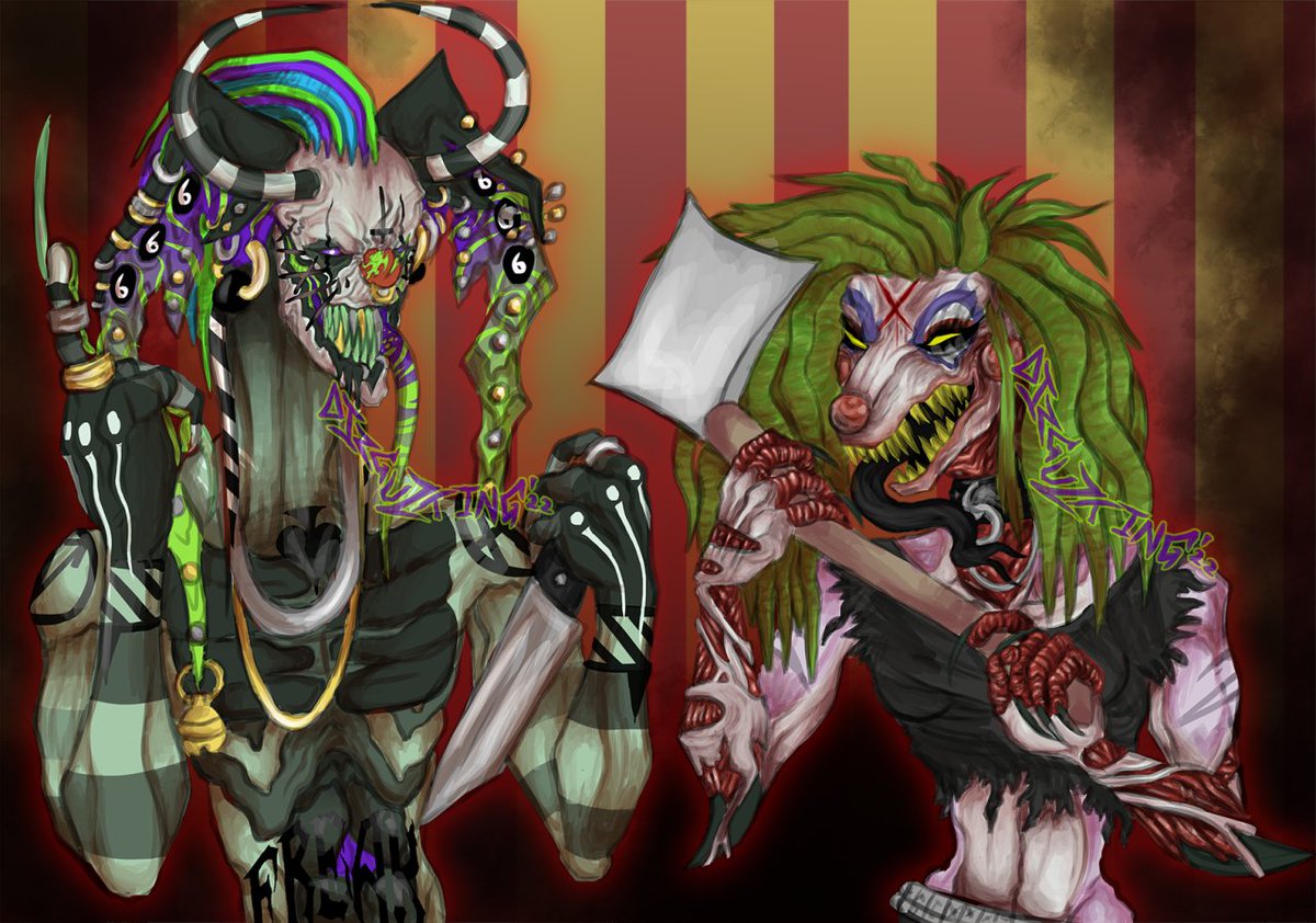 OneSkuzzyJester's tweet photo. Gift for someone who goes by the name of Klown.Freak on Instagram
#blood #digitalart #clown #clowns #gore #clownoc https://t.co/QJvVgcjIGL