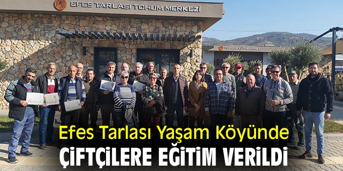 Efes Tarlası Yaşam Köyünde çiftçilere eğitim verildi medyaege.com.tr/efes-tarlasi-y… 

@efesselcukbel 

#EfesTarlasıYaşamKöyü