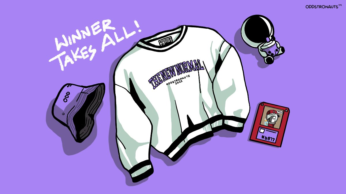 ODD IS THE NEW NORMAL - 11.18

Our biggest giveaway this week... 

1 lucky winner will get the following:
- Oddstronaut NFT
- Varsity Sweater
- Black + Purple Bucket Hat
- Plushie

Winner announced in 24 hours!

Like, RT, follow, and tag two friends to enter 🖖