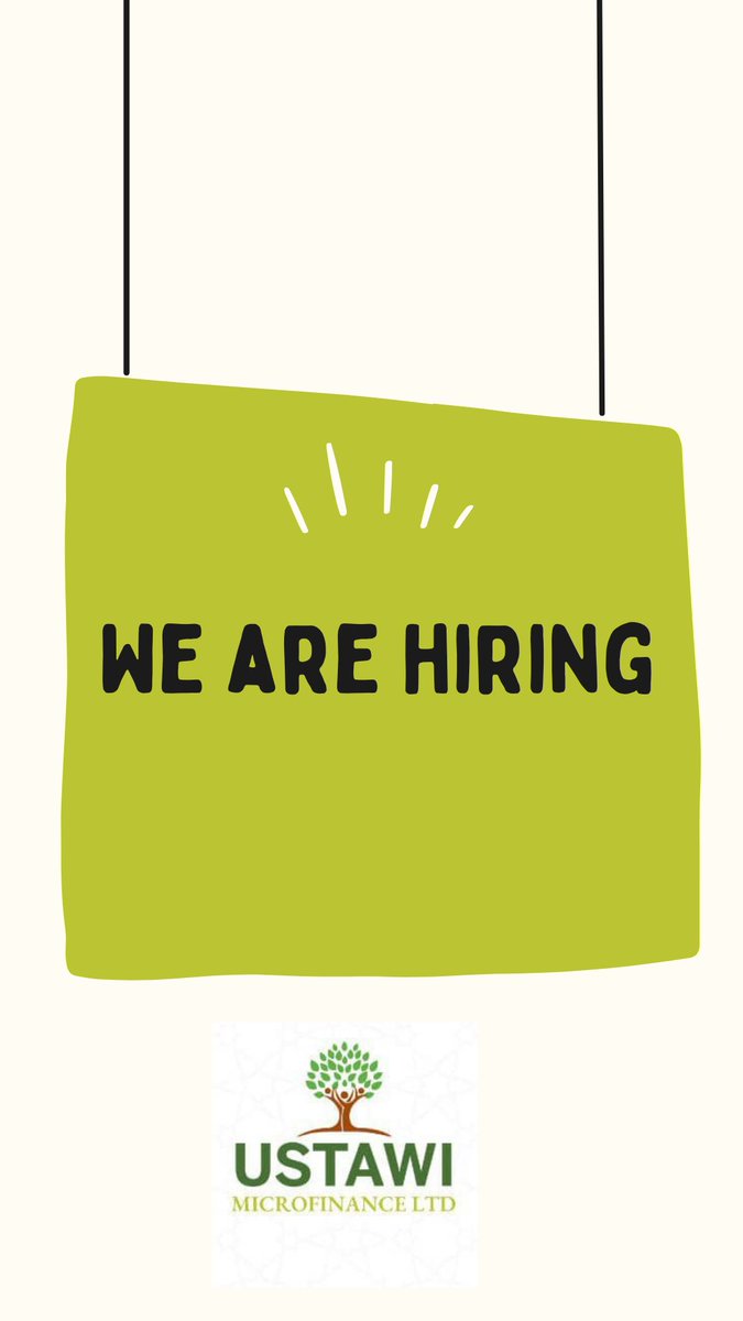 We are hiring! #UstawiMicrofinance is looking for 2 credit officers to join our team. Deadline is 24 Nov. 2022. Follow this link for more information ➡️theugandanjobline.com/2022/11/2-cred…