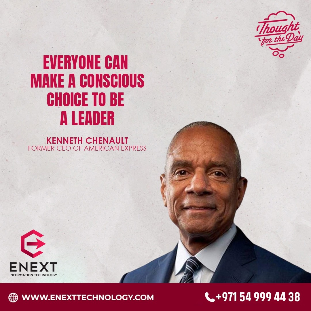 EnextTechnology's tweet photo. Everyone can make a conscious choice to be a leader
@KennethChenault
#motivationalquotes #motivationalwords #entrepreneurship #enexttechnology #digitaldoctor #kennethchenault https://t.co/B6Vb2amMM8