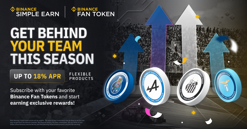 binance's tweet photo. #Binance Simple Earn launches a new promotion for Binance Fan Tokens on Flexible Products to celebrate the biggest football event of this year.

Find out more 👇