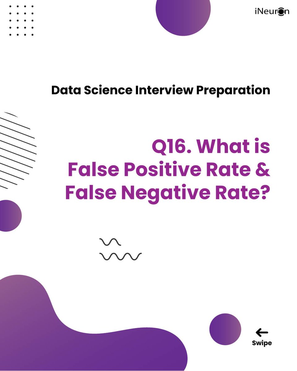 ineuron_ai's tweet photo. Data Science Interview Question ( Part 2 ) #question16 
:
To learn more about data science, register yourself in job Guarantee full stack Data Science Bootcamp 2.0 and get 30% Special Discount.

Apply Discount Code: PRIYAG30

https://t.co/szrFrSNgOr

#ineuron #datascience https://t.co/Qx1nszUMTu