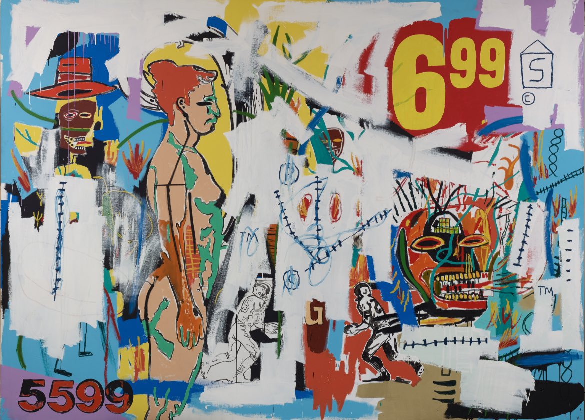 #Basquiat et #Warhol ont réalisé  "à 4 mains" près de 160 toiles ; ce duo artistique inspiré et prolifique est à l’honneur, avec d’autres, dans le livre que nous préparons actuellement. Sortie février 23. Hâte de voir l’expo de la <a href="/FondationLV/">Fondation LV</a> <a href="/EditionsPalette/">Éditions Palette</a> #LPaixRusterholtz