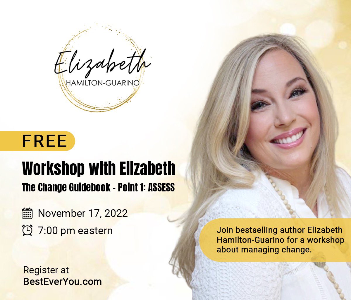 Join me tonight! Free workshop!  
📚besteveryou.com/event-details/…

#book #writing #WritingCommunity #businessgrowth #masterclass #success #managingchange #business #selfhelp