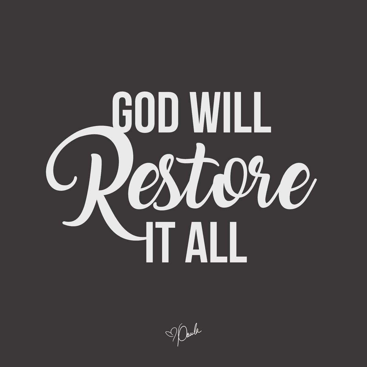 Paula_White's tweet photo. God will restore to you the years that have been wasted and devoured by the enemy! https://t.co/22q5wrdRaD