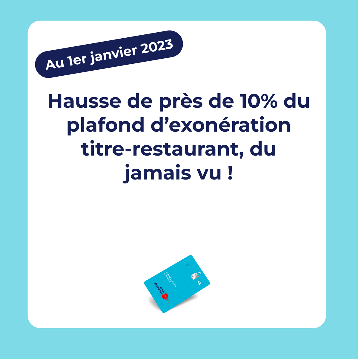 EdenredFrance's tweet photo. Bonne nouvelle, le plafond d'exonération Ticket Restaurant augmentera de 10 % au 1er janvier 2023 ! Une nouvelle opportunité pour soutenir le pouvoir d’achat et fidéliser vos collaborateurs !👉https://t.co/aJCJk0uXIB
#TicketRestaurant #Pouvoirdachat #titrerestaurant #exoneration https://t.co/mTAQRtpeZJ