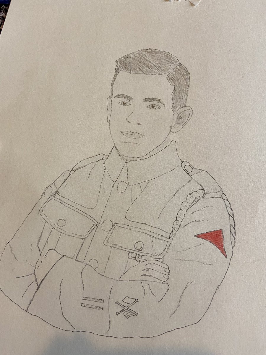 chrisfilmandart's tweet photo. Attempting to work on a better sketch of Lewis, in light of research findings since my original painting back in 2019.
#RememberingLewis #RoyalFusiliers #Signaller #GreatWar #FWW #Sketching #Illustration https://t.co/xQX0W2bUHC