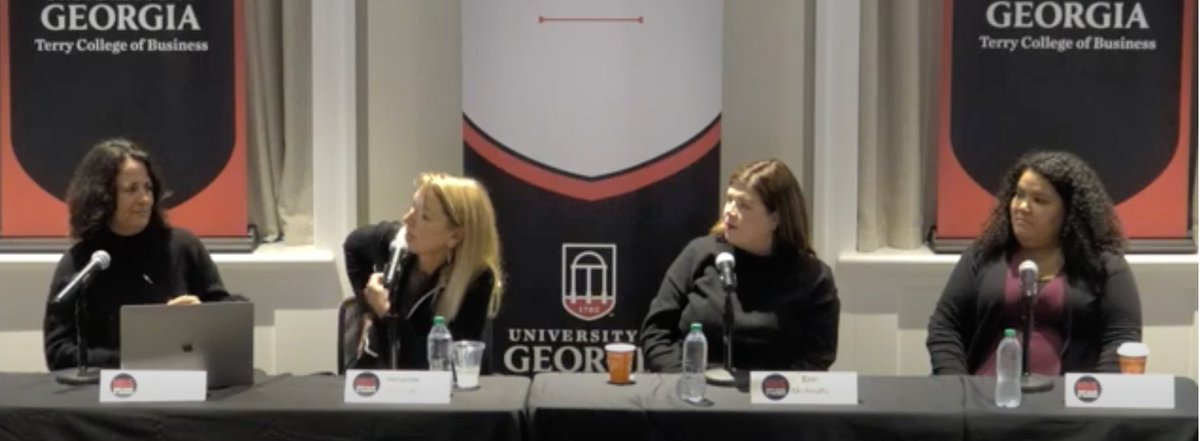 thetrichordist's tweet photo. These four super-knowledgable leaders in fixing the songwriter metadata crisis proposing solutions at 3rd Annual @TerryCollege Artist Rights Symposium! Thank you (L-R) @northmusicgroup @helienne @smalldrinkofh20 and Melanie Santa Rosa! #ARIII #fixstreaming #irespectmusic https://t.co/c89l0XjSL1