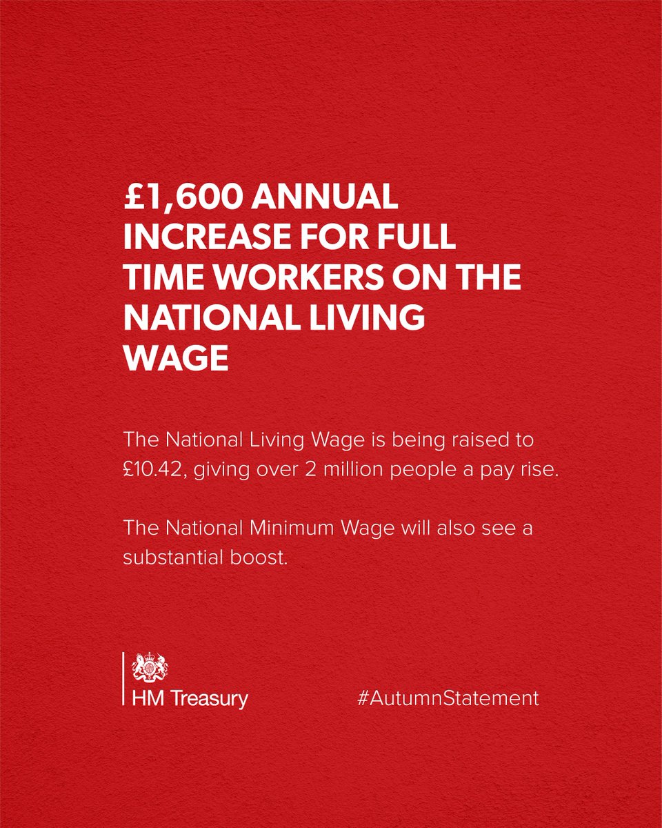 The National Living Wage will see its largest ever cash increase, and